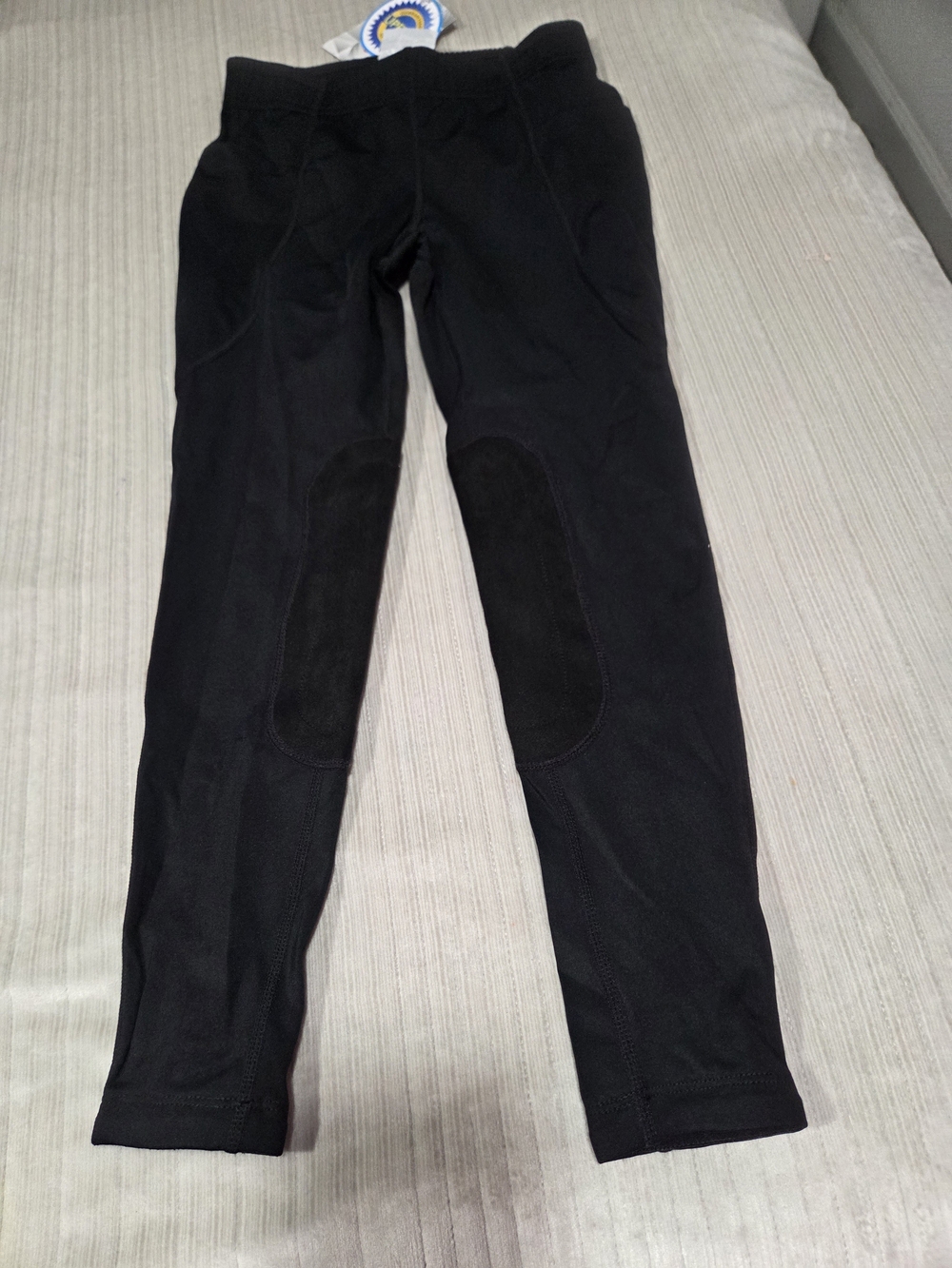 Baleaf Black Kids Riding Leggings with Knee Patches